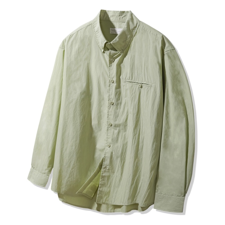 BAKKEN Bakken Pocket Button Paper Shirts BK8921_OLIVE