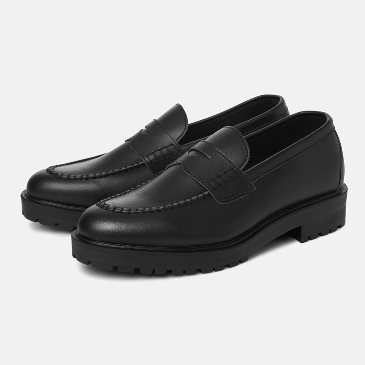 CLAYONG 6cm MODERN PENNY LOAFER WELLS