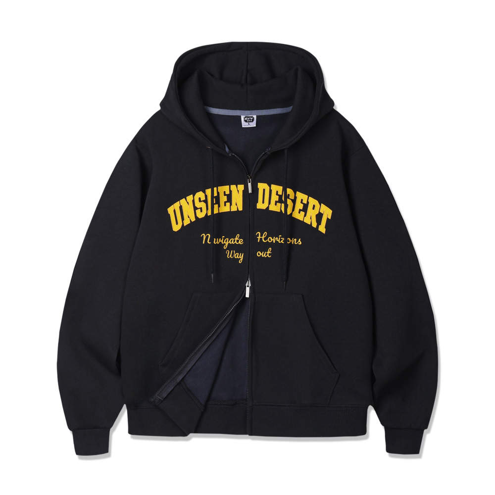 ALVINCLO 앨빈클로 UNSEEN DESERT 패치 투웨이 후드집업 AZH780 (3COLOR)