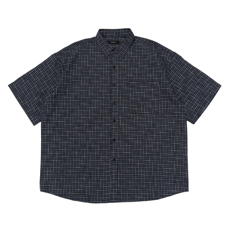 CARGOBROS CLASSIC MINI CHECK SHORT SLEEVE SHIRT (BLACK)