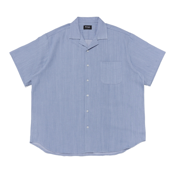CARGOBROS CB WASHING CITYBOY DENIM SHORT SHIRT (L,BLUE)