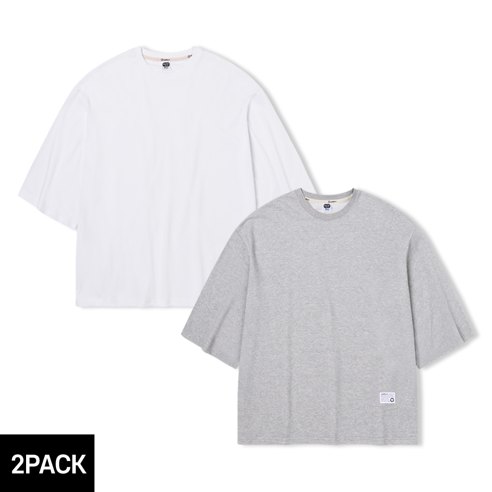 ALVINCLO [2PACK] 앨빈클로 박스핏 반팔티셔츠 2종 패키지