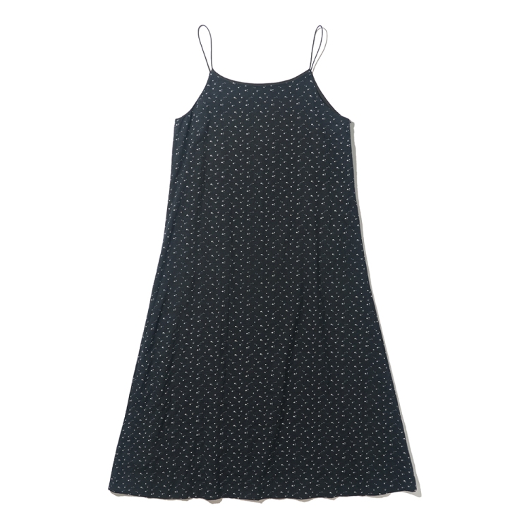 CARGOBROS FOR WOMAN VINTAGE FLORAL SLEEVELESS ONEPIECE (BLACK)