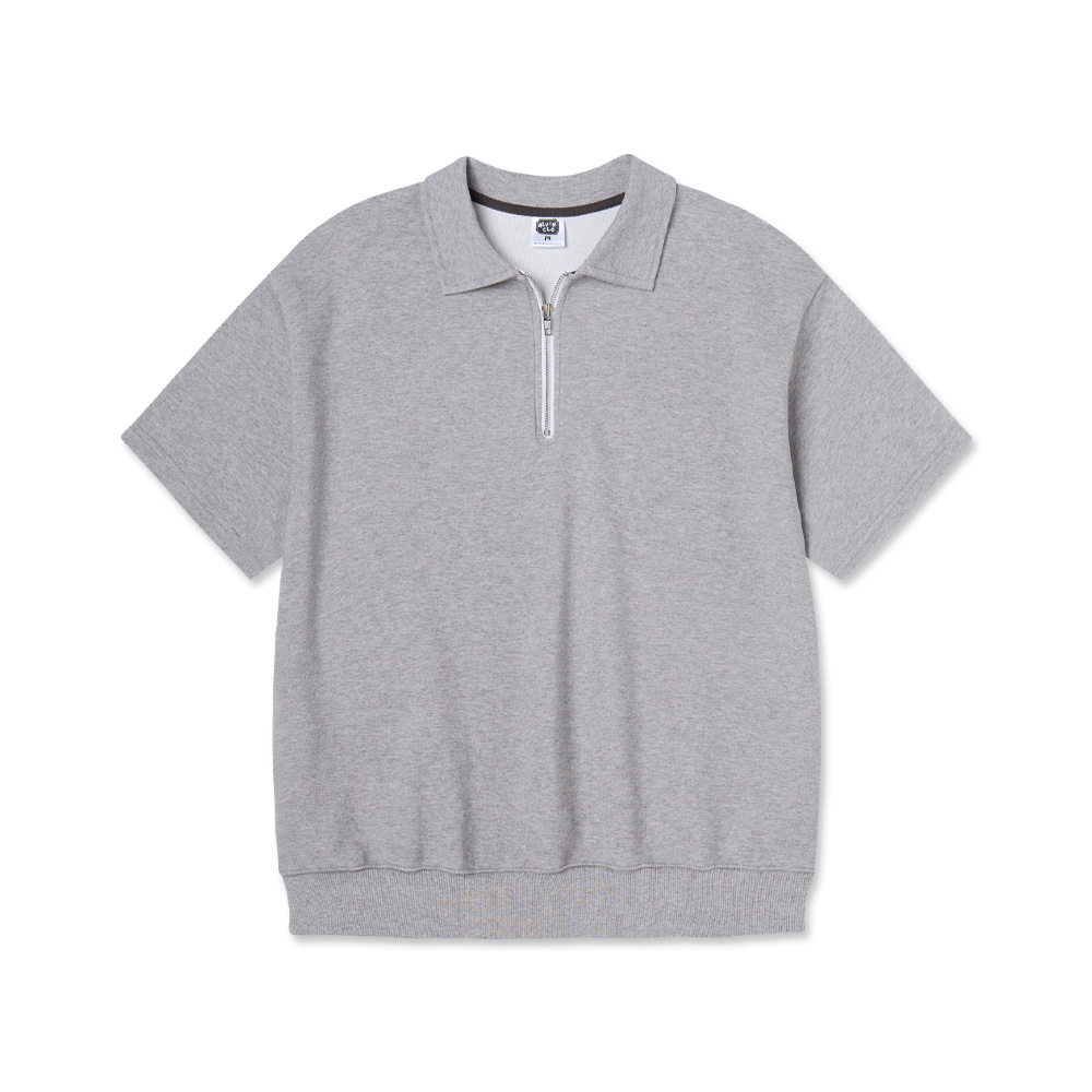 ALVINCLO 앨빈클로 무지 카라 반집업 반팔티 AST3681 (4COLOR)