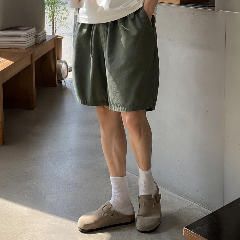 ALVINCLO [DELUXE] ALVINCLO WIDE BALLOON FIT HALF PANTS DLX2904 (3 COLOR)